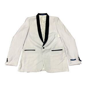 Perry Ellis Boy White Black Formal Blazer 10